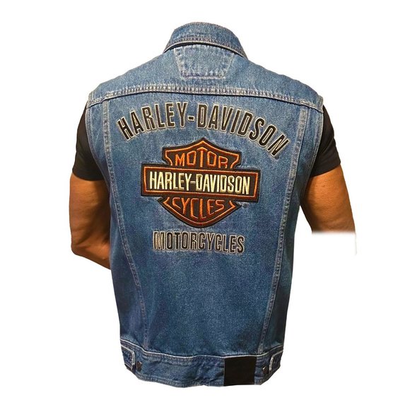 Genuine Harley Davidson Jean Vest
